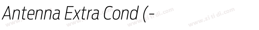 Antenna Extra Cond (字体转换